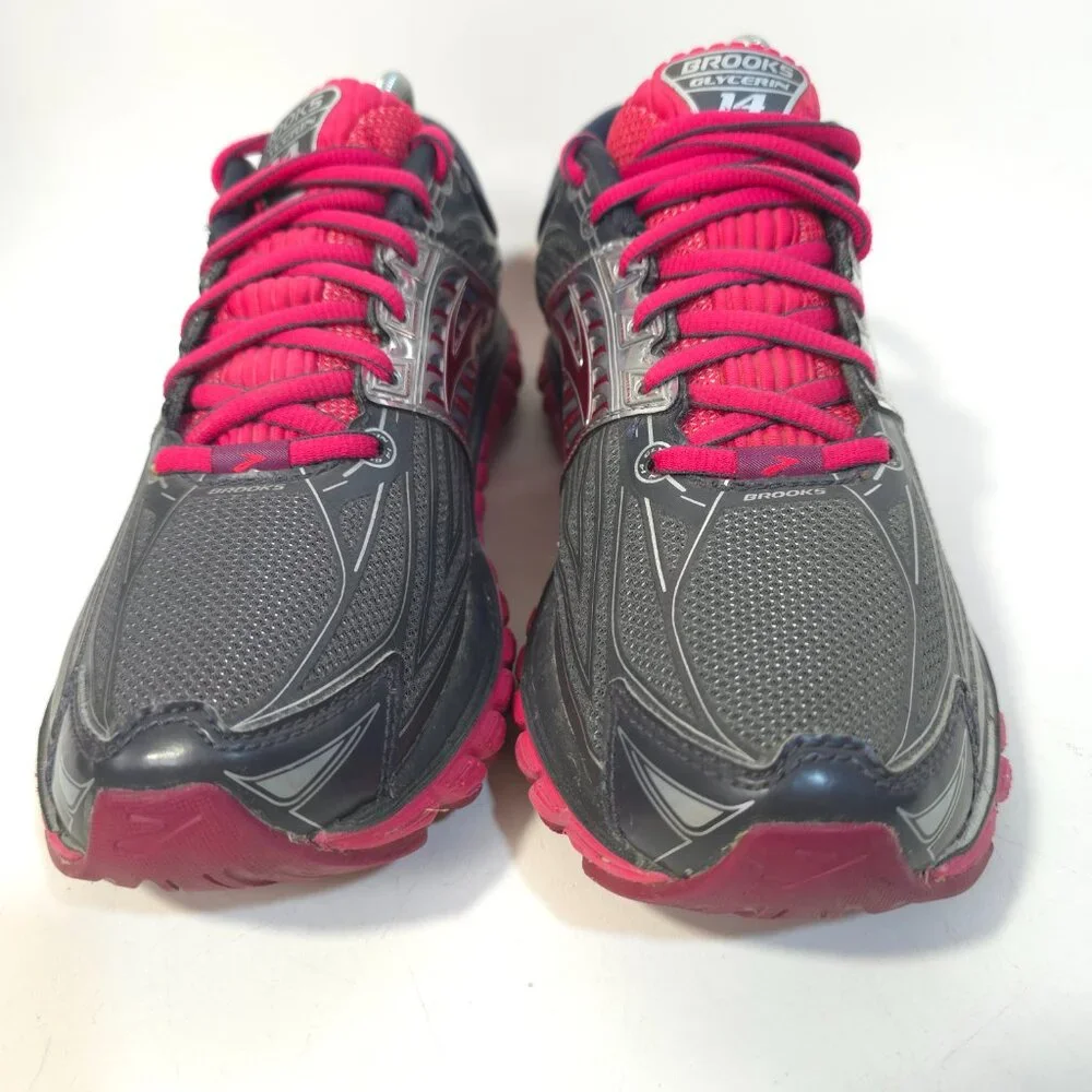 Brooks Ghost 14 Women’s Gray Pink Running Shoes Cushion Support Sneakers 8.5B - Picture 2 of 10